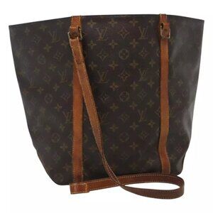 LOUIS VUITTON Monogram Sac Shopping Tote Bag M51108 LV Auth 113917
